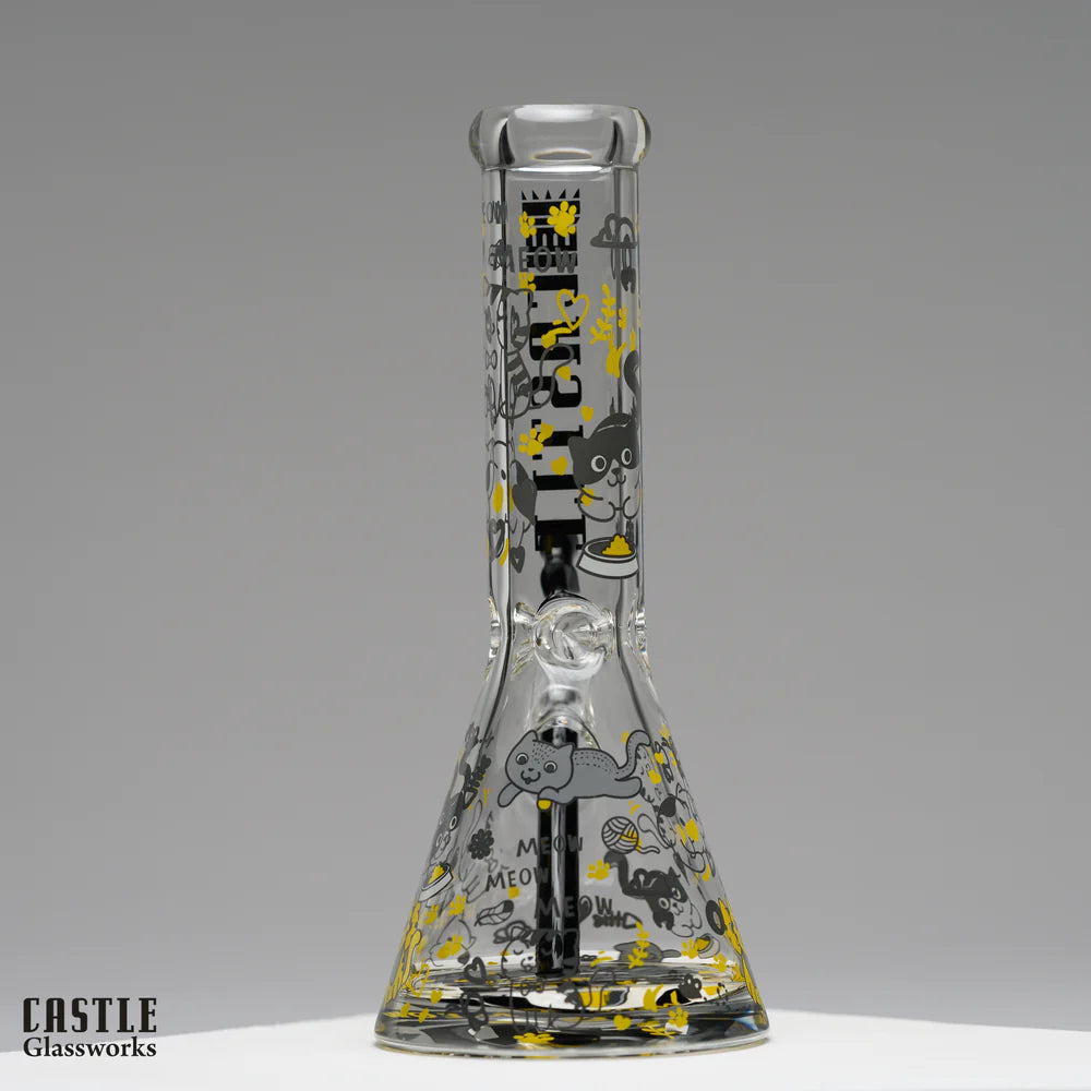 Castle Glass: 12" Charming Kitty (9mm Thick)