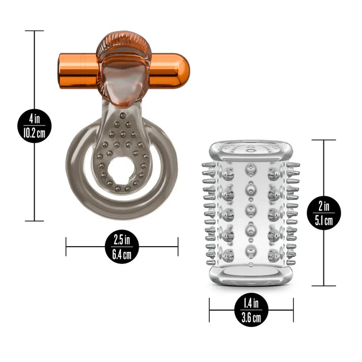 Stay Hard Cockring Set w/Sleeve