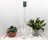 DiscoBox: Single Recycler w/ Removable Stem (14mm - Green Sparkle)