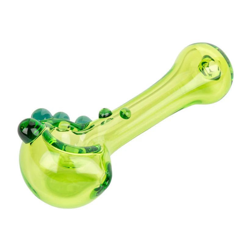 Red Eye Glass: 4" Opal Commodore w/ Ash Catcher (Lime Green)