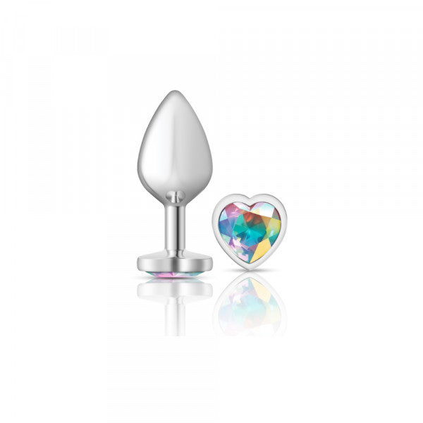 Cheeky Charms Plug Silver-Medium Heart