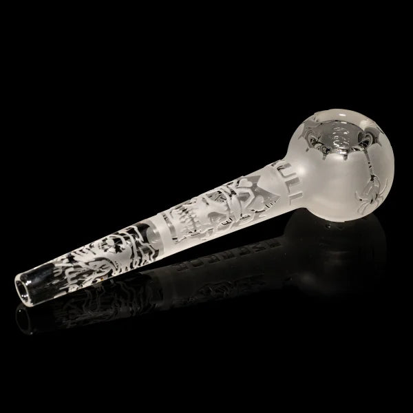 Milky Way: 7" Skull Emperor Pipe (Clear)