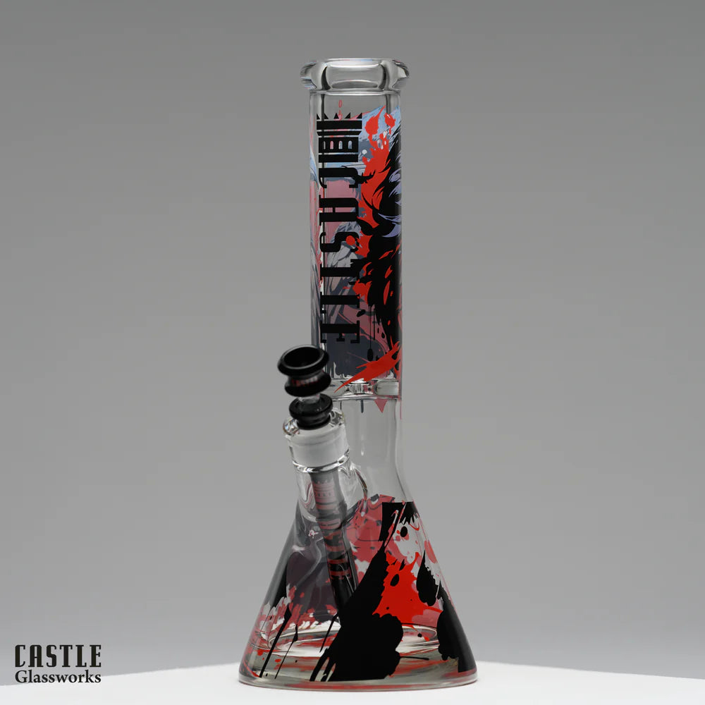 Castle Glass: 14" Bleeding Raven (9mm Thick)