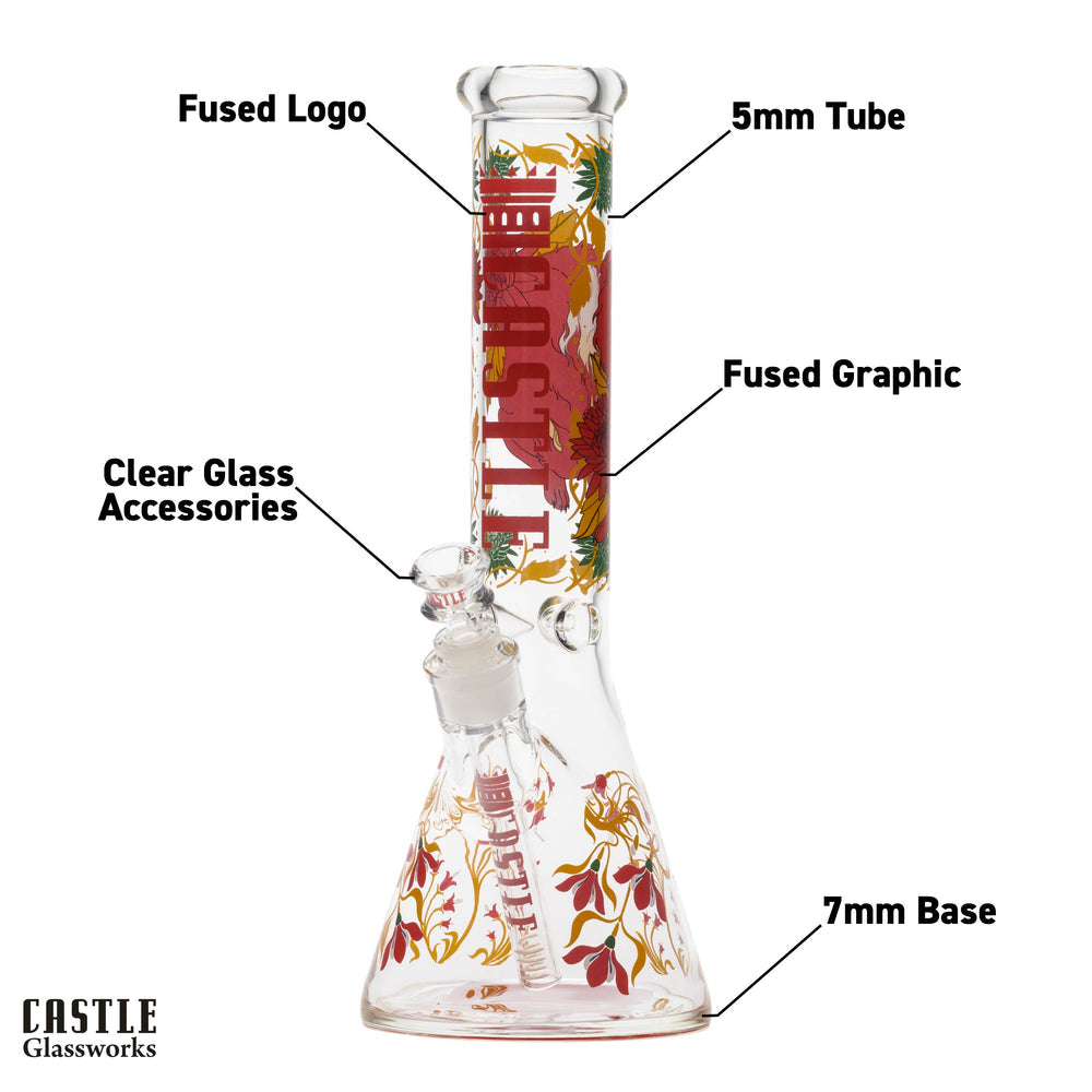Castle Glass: 14" Foxy Vixen (5mm Thick)