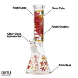 Castle Glass: 14" Foxy Vixen (5mm Thick)