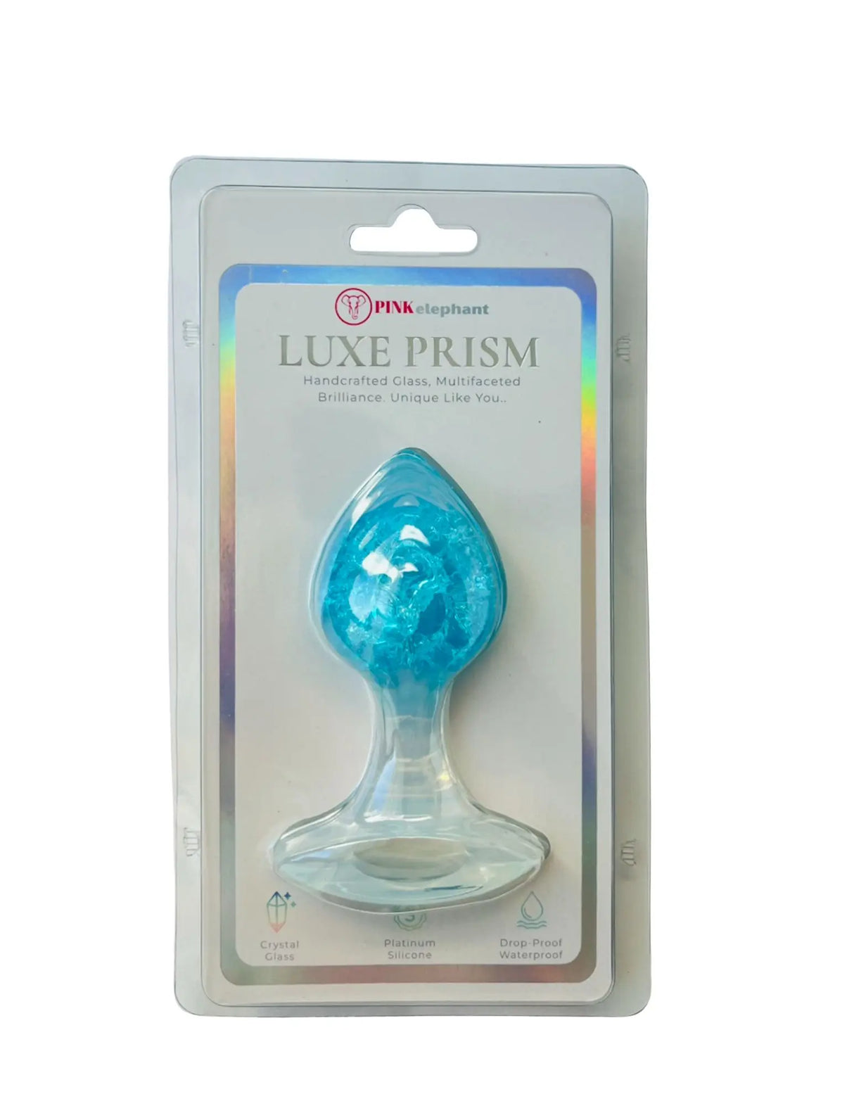 Luxe Prism Anal Plug - Medium - Blue