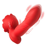 Bloomgasm Rose Thrust Thrusting Silicone Vibrator