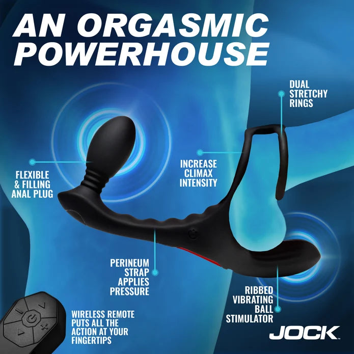 JOCK Enhancers Triple Rush Cockring & Anal Plug