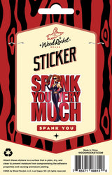 Sticker: Spank You Very Much