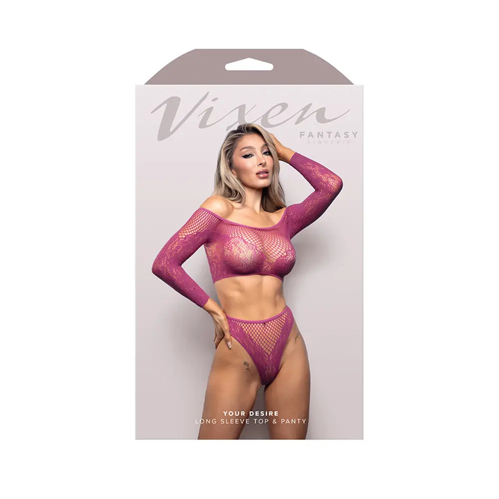 Your Desire Long Sleeve Top & Panty