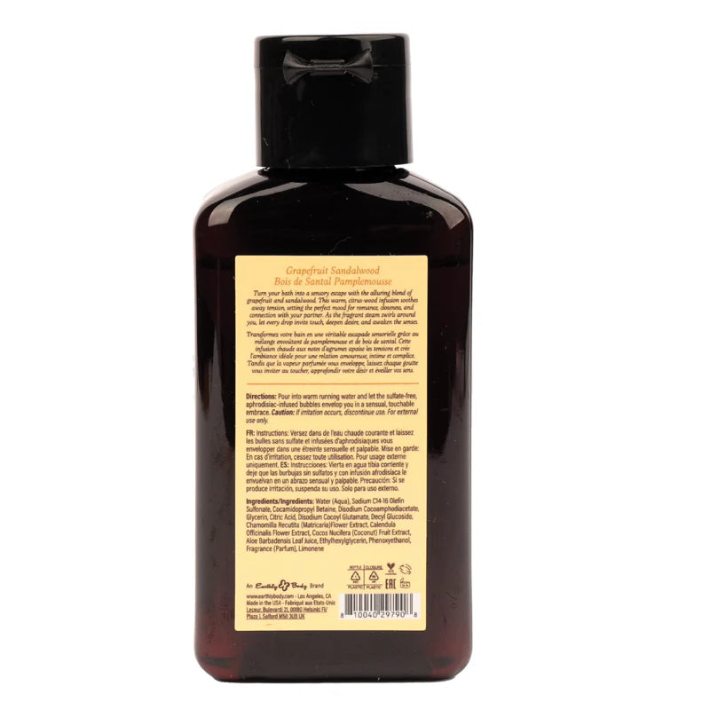 Earthly Body at Night Bubble Bath-Grapefruit Sandalwood 2oz