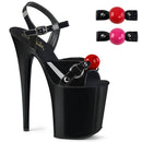 8" Heel Ball Gag Platform Sandals Size 12