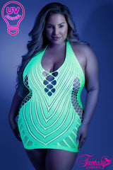 Shock Value Dress- Neon Green