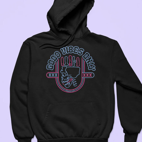 Hoodie: Good Vibes Only Large