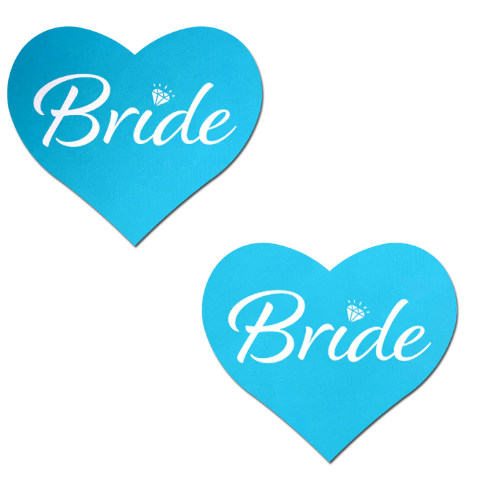 Pasties: Love: Robin's Egg Blue 'Bride' Heart