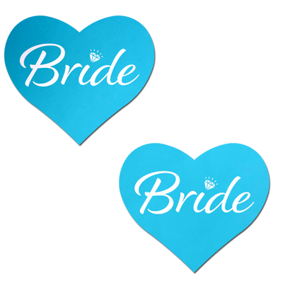 Pasties: Love: Robin's Egg Blue 'Bride' Heart