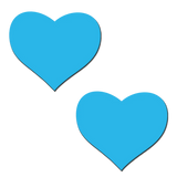 Pasties: Love Glow in the Dark Neon Heart-Turquoise