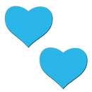 Pasties: Love Glow in the Dark Neon Heart-Turquoise