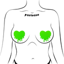 Pasties: Melty Heart Neon Green