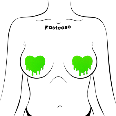 Pasties: Melty Heart Neon Green
