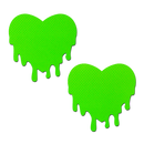 Pasties: Melty Heart Neon Green