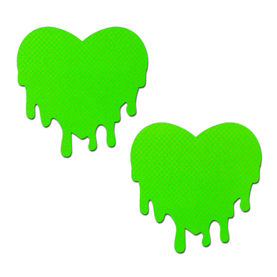 Pasties: Melty Heart Neon Green