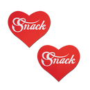 Pasties: Love: Enjoy 'Snack' Red Heart Pasties Affirmations