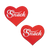 Pasties: Love: Enjoy 'Snack' Red Heart Pasties Affirmations