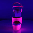 Shoes: 6"Ankle Strap UV Reactive Pink Size 10