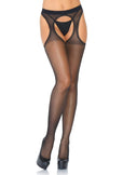 Shira Sheer Scalloped Suspender Hose- One Size