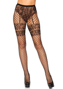 Sheila Faux Garter Tights- One Size