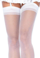 Dex Sheer Stockings-One Size White