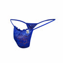 MOB Lace Thong Blue L/XL