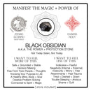 Crystal Card: Black Obsidian