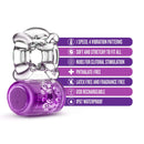 Play with Me Rechargeable Cockring-Purple