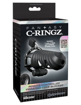 CRingz Vibrating Cock Blocker - Black