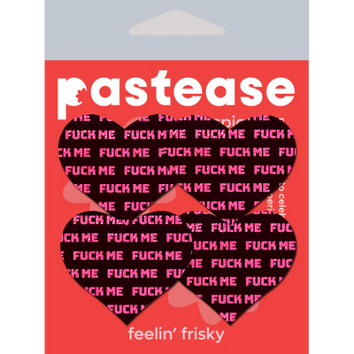 Pasties: 2 Pair Fuck Me Heart Mini