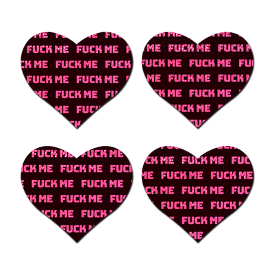 Pasties: 2 Pair Fuck Me Heart Mini