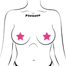 Pasties: Petites Two-Pair of Small Neon Pink Star