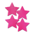 Pasties: Petites Two-Pair of Small Neon Pink Star