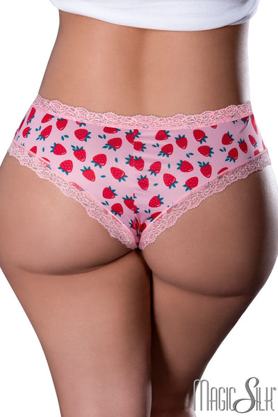 Strawberry Boyshort with Lube Queen Size