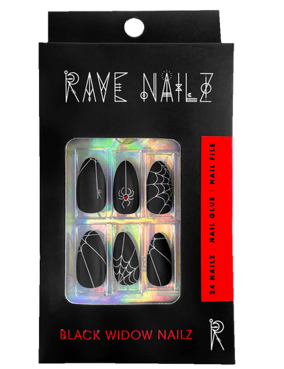 Rave Nailz-Black Widow