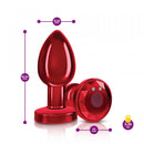 Cheeky Charms Rechargeable Vibrating Medium Red