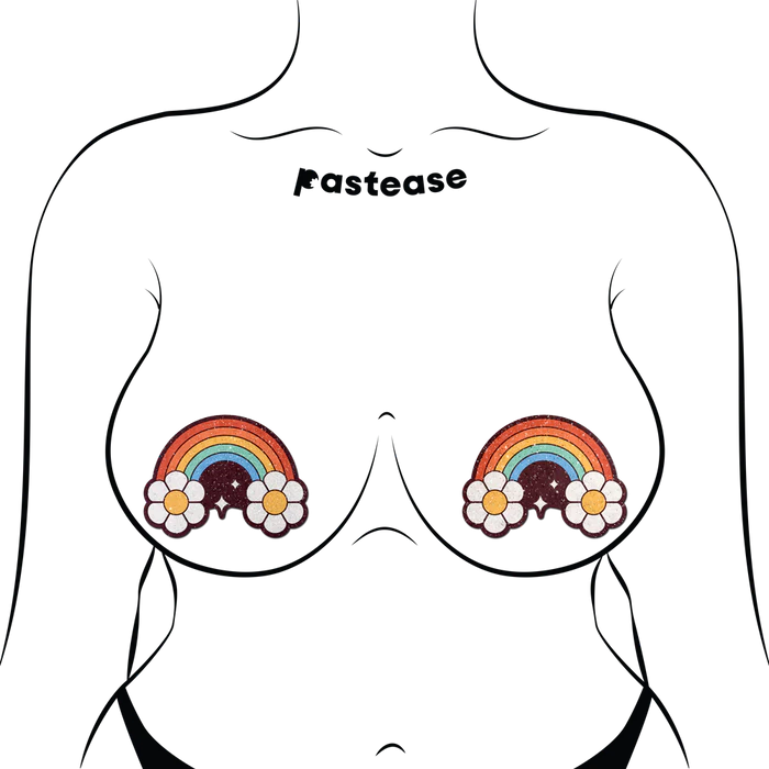 Pasties: Rainbow Flower