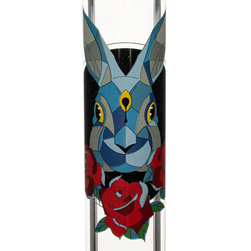 Red Eye Glass 15" 7mm Space Rabbit Beaker