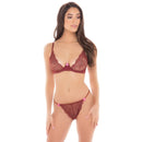 Staying In 2pc Set S/M-Burgundy