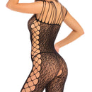 Catsuit: Animal Crotchless Black One Size