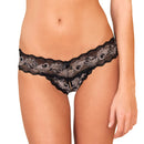 Crotchless Lace V-Thong S/M