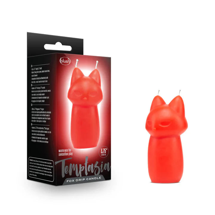 Fox Drip Dual Wick Candle-Red