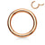 Earring: Surgical Steel Hinge Click- Rose Gold